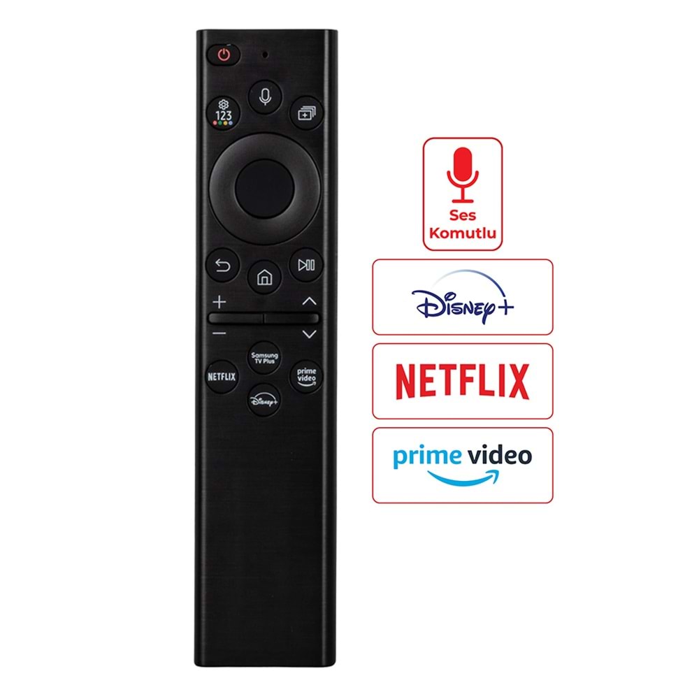 WEKO KL SAMSUNG RM-G2300 V2 NETFLIX-PRIME VIDEO-SAMSUNG TV PLUS- DISNEY+ TUŞLU SES KOMUTLU LCD-LED TV KUMANDA