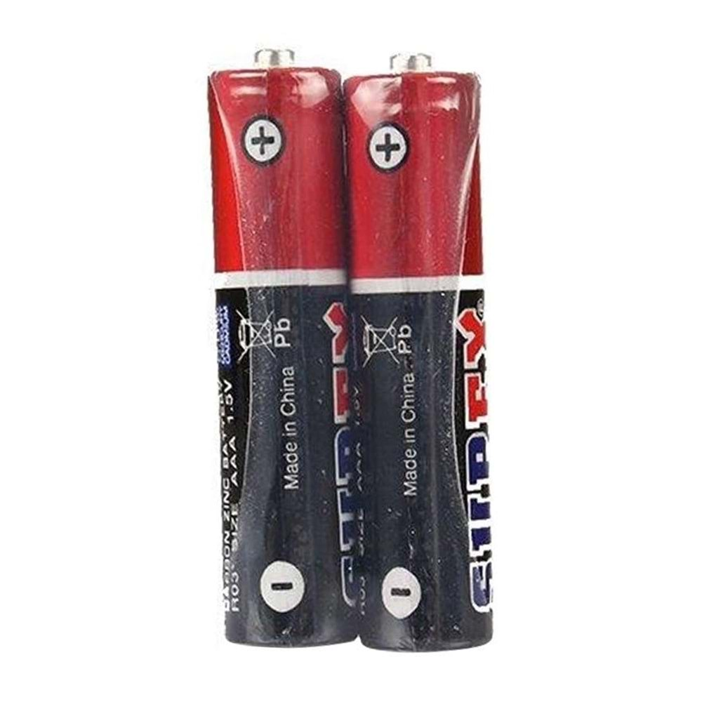 SUPEX R03 1.5 VOLT AAA ÇİNKO KARBON İNCE KALEM PİL (ADET FİYATI)