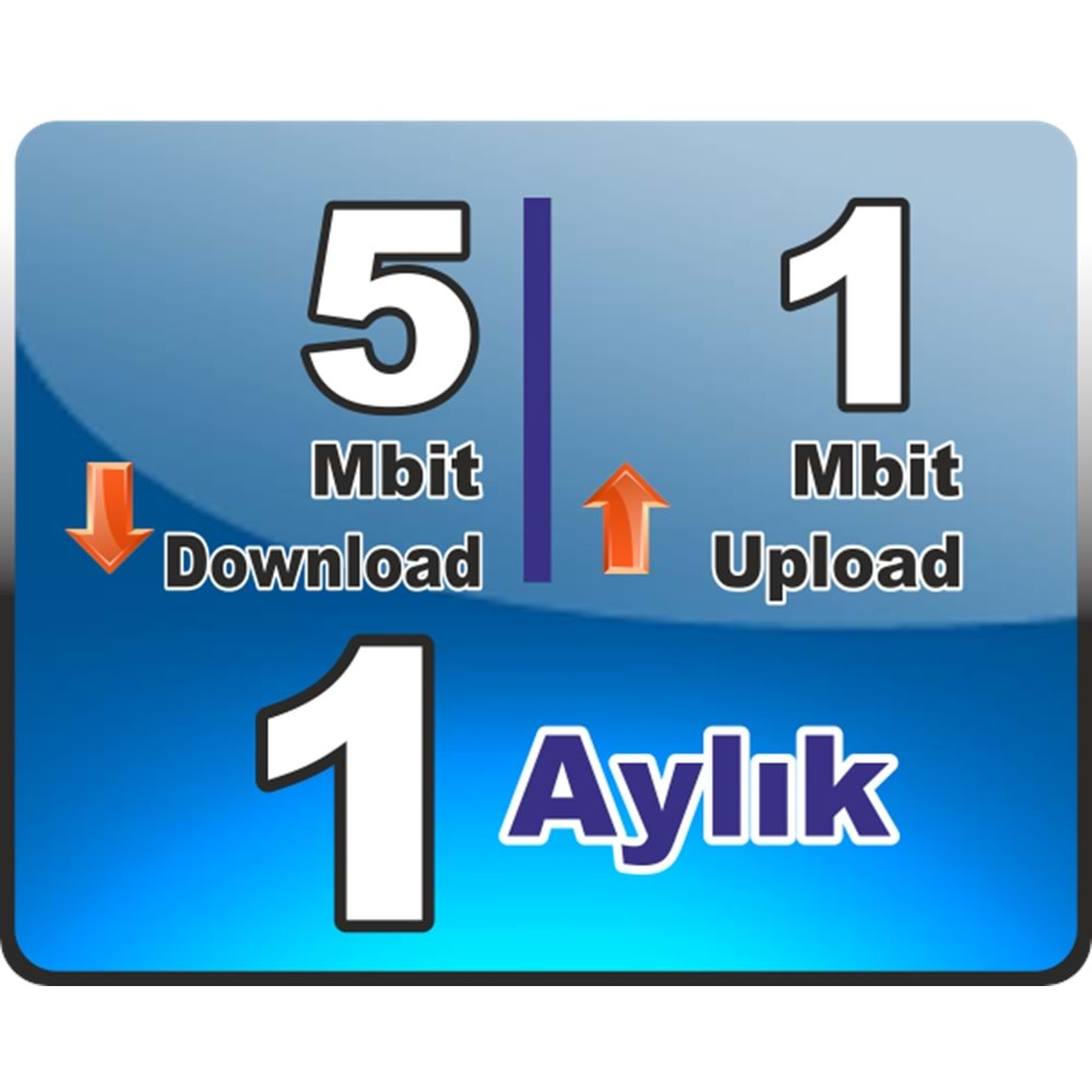 5 Mbit Down 1 Mbit Up Wireless 1 (Bir) Aylık