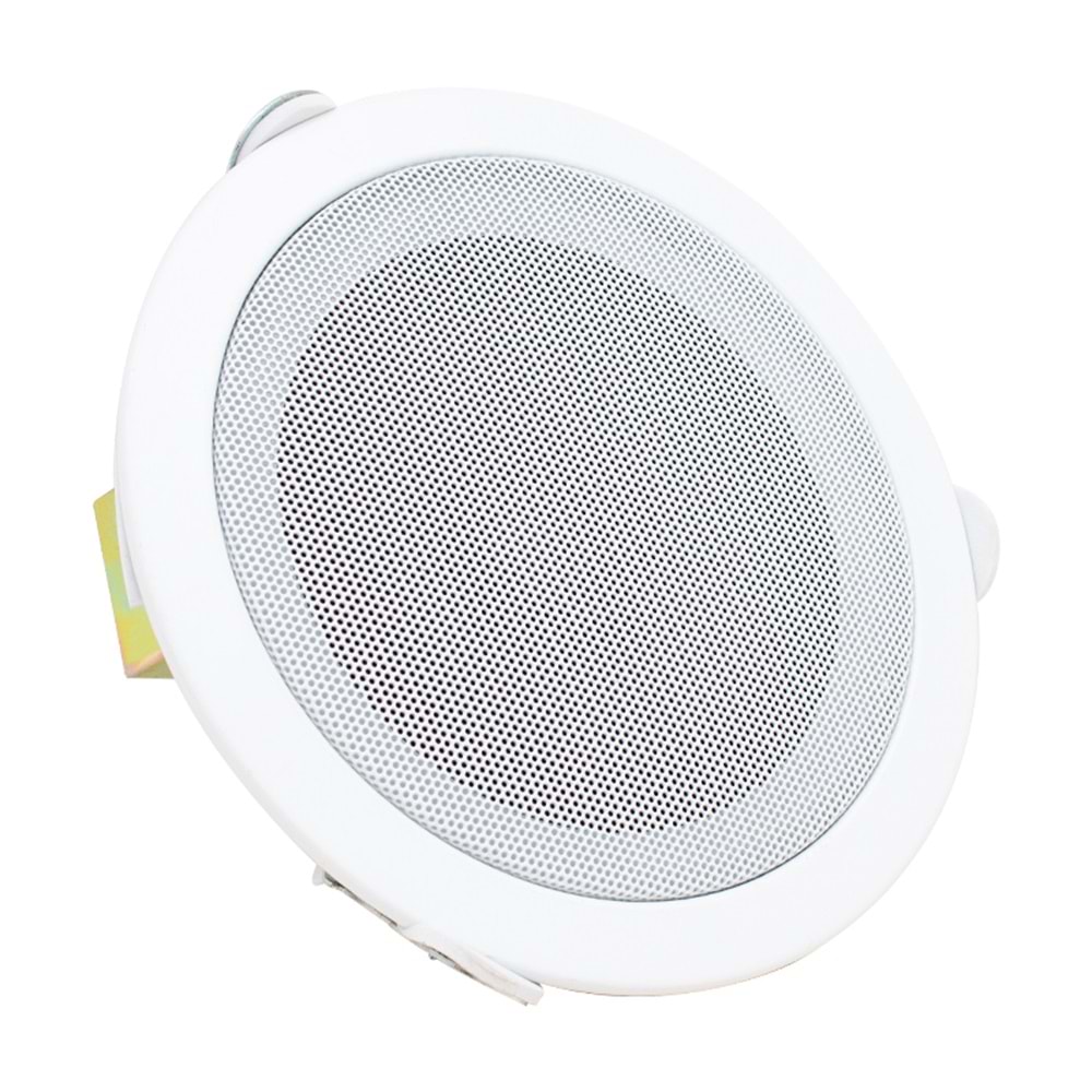 MAGICVOICE MV-6695 18 CM 6 WATT BEYAZ TRAFOLU METAL KASA ALÇIPAN HOPARLÖR (DELIK ÇAPI 15 CM)