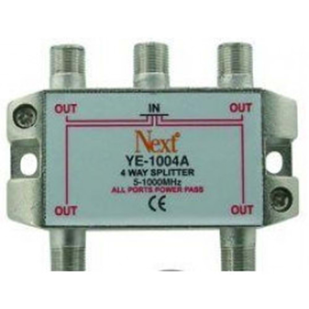 NEXT YE-2504A 1/4 SPLITTER 5-1000 MHZ