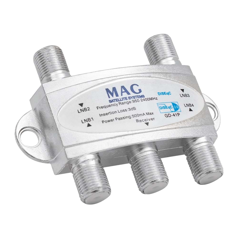 MAG 1 X 4 Diseqc Switch 950-2400MHZ 3DB DAYZEK