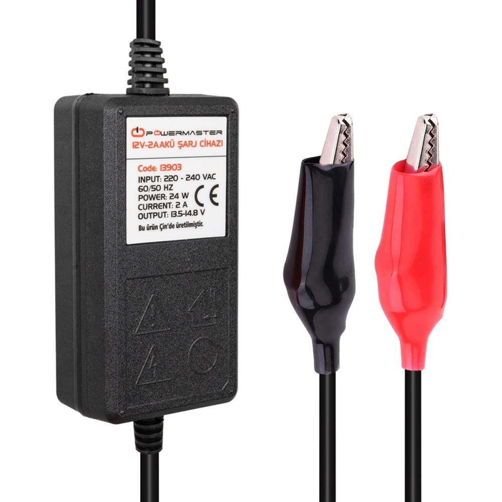 POWERMASTER 12V-2 AMPER AKÜ ŞARJ CİHAZI