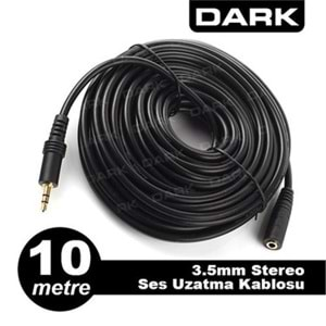 AUDIO CABLE/3.5MM E/E10 METRE STEREO AUX KABLO