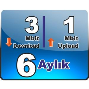 3 Mbit Down 1 Mbit Up Bireysel Wireless 6 (Altı) Aylık