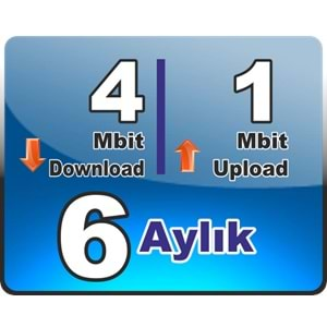 4 Mbit Down 1 Mbit Up Bireysel Wireless 6 (Altı) Aylık