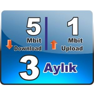 5 Mbit Down 1 Mbit Up Wireless 3 (Üç) Aylık