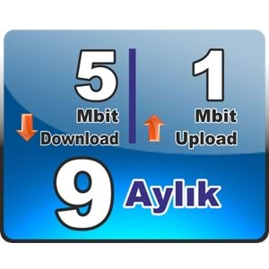 5 Mbit Down 1 Mbit Up Wireless 9 (Dokuz) Aylık