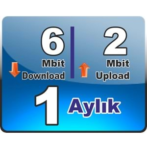 6 Mbit Down 2 Mbit Up Bireysel Wireless 1 (Bir) Aylık