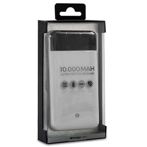 S-Link Swapp SWP-58 10000mAh Powerbank Led Göstergeli Beyaz Taşınabilir Pil Şarj Cihazı