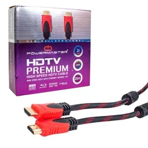 POWERMASTER HDMI KABLO 20 METRE ÖRGÜLÜ KUTULU (1.4V-3D)