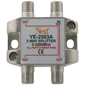 NEXT YE-2503A 1/3 SPLITTER 5-2500 MHZ