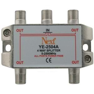 NEXT YE-2504A 1/4 SPLITTER 5-2500 MHZ