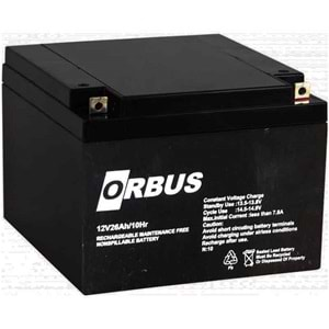 AKÜ 12 VOLT 26 AMPER ORBUS 1532