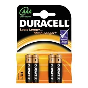 DURACELL AAA İNCE PİL (4'LÜ) PAKET FİYAT