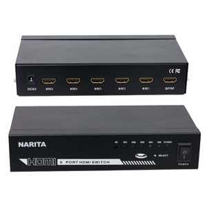 HDMI SWITCHER BİRLEŞTİRİCİ (5 CİHAZ GİRİŞ - 1 ÇIKIŞ) 7227