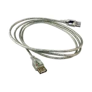 USB UZATMA KABLOSU 1.5 METRE ŞEFFAF POWERMASTER
