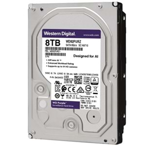 WESTERN DIGITAL PURPLE WD82PURZ 8 TB SATA 6GB/S 7/24 GÜVENLİK HARDDİSK