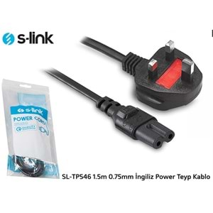 S-link SL-TP546 1.5m 0.75mm Ingiliz Power Teyp Kablo