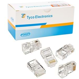 RJ45 CAT5/CAT6 UÇ 8P8C POWERMASTER KUTULU (100'LÜK PAKET) KUTULU AMP NETCONNEST