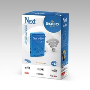 Next 2000 Wifi Çanakli - Çanaksiz Dahili Wi-Fi Full Hd Uydu Alici