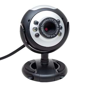 POWERMASTER PM-3962 1.3 MP 10X ZOOM 6 LEDLI MIKROFONLU PC WEBCAM