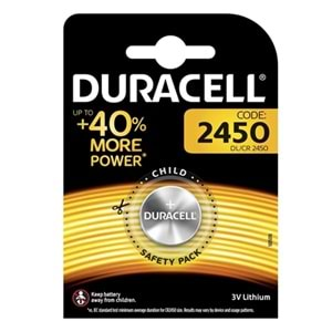 DURACELL CR2450 LİT. PİL TEK FİYAT