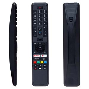 VESTEL RC 43161 NETFLIX-PLAY-MİKROFON TUŞLU SES KOMUTLU LCD-LED TV KUMANDA (HRM1857)