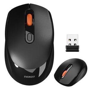 EVEREST SMW-87 USB SIYAH 2.4GHZ 1600DPI KABLOSUZ MOUSE