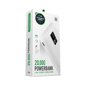 POWERWAY TX23 20000 MAH DİJİTAL GÖSTERGELİ POWERBANK