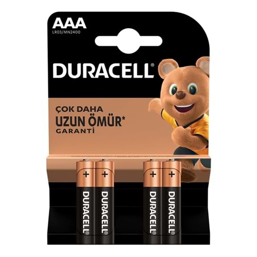DURACELL LR03/MN2400 AAA INCE PIL (4'LÜ PAKET FIYATI)
