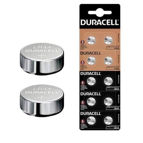 DURACELL A76 LR44 1.5 VOLT DÜGME PIL (10'LU PAKET)