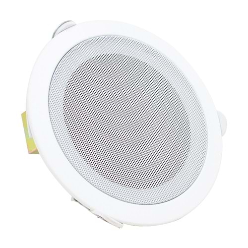 MAGICVOICE MV-6695 18 CM 6 WATT BEYAZ TRAFOLU METAL KASA ALÇIPAN HOPARLÖR (DELIK ÇAPI 15 CM)