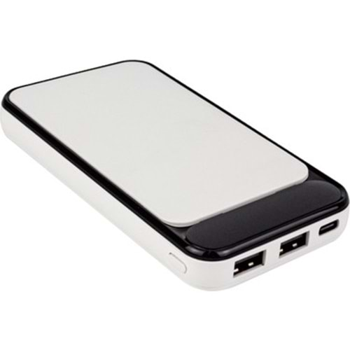 S-LINK IP-G2710 10000 MAH POWERBANK 2 USB PORT BEYAZ LCD GÖSTERGERLİ POWERBANK