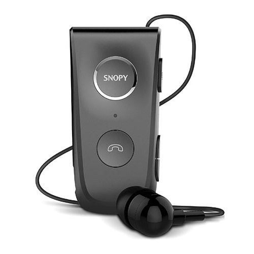 Snopy SN-BT145 Mobil Telefon Uyumlu Makaralı Titreşimli Gri Bluetooth Kulaklık