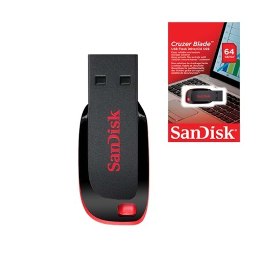 SANDISK CRUZER BLADE 64 GB USB 2.0 FLASH DİSK 1605