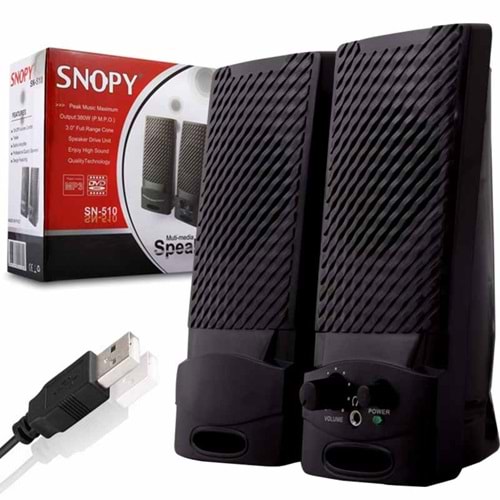 SNOPY SN-510 2.0 USB SİYAH HOPARLÖR