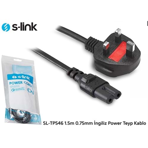 S-link SL-TP546 1.5m 0.75mm Ingiliz Power Teyp Kablo
