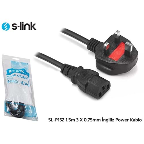 S-link SL-P152 1.5m 3 X 0.75mm Ingiliz Power Kablo