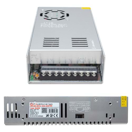 24 VOLT - 30 AMPER METAL KASA ADAPTÖR POWERMASTER