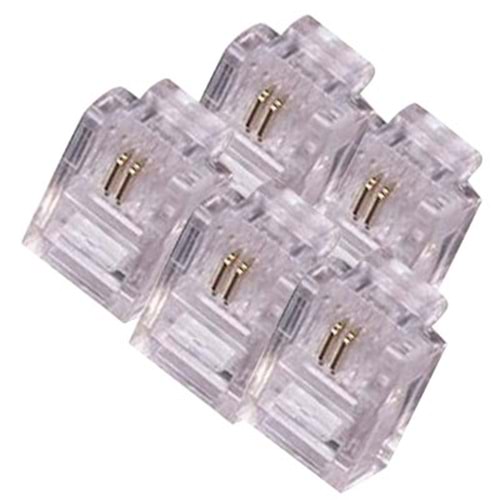 RJ11 TELEFON SOKETI 6P/2C (100'LÜK PAKET) POWERMASTER