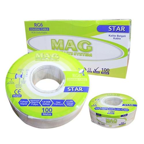 RG6/U4 MAG STAR ANTEN KABLOSU 48 TEL (100 METRE)