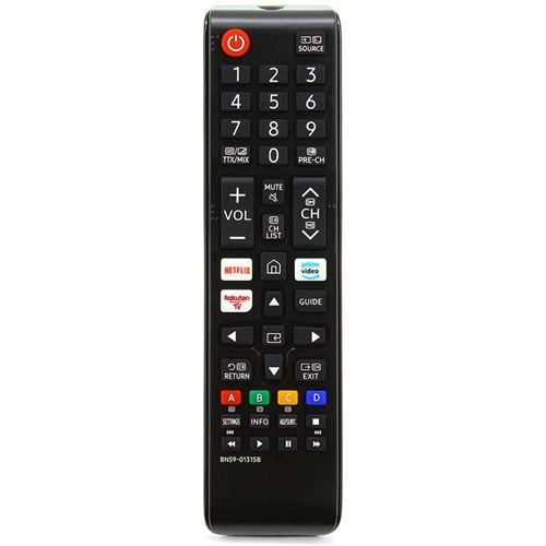 SAMSUNG BN59-01315B NETFLİX-PRİME VİDEO-RAKUTEN TUŞLU KISA LCD-LED TV KUMANDA