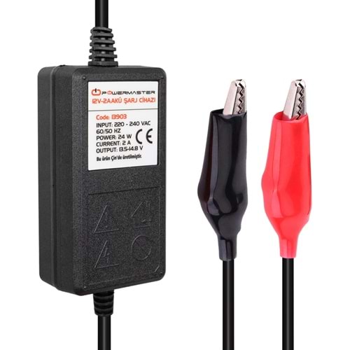 POWERMASTER 12V-2 AMPER AKÜ ŞARJ CİHAZI