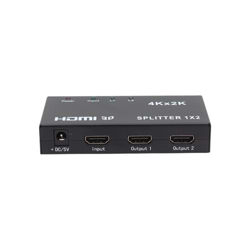 POWERMASTER PM-14217 1.4V 1080P 4KX2K 2 PORT HDMI SPLITTER DAGITICI
