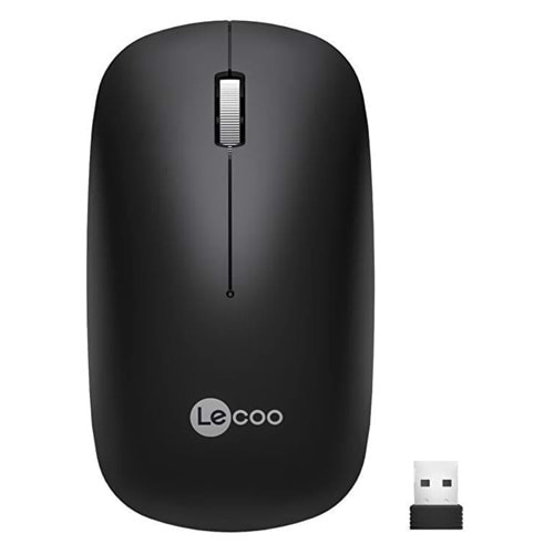 LENOVO LECOO WS214 KABLOSUZ 1200 DPI 3 TUSLU SIYAH OPTIK MOUSE