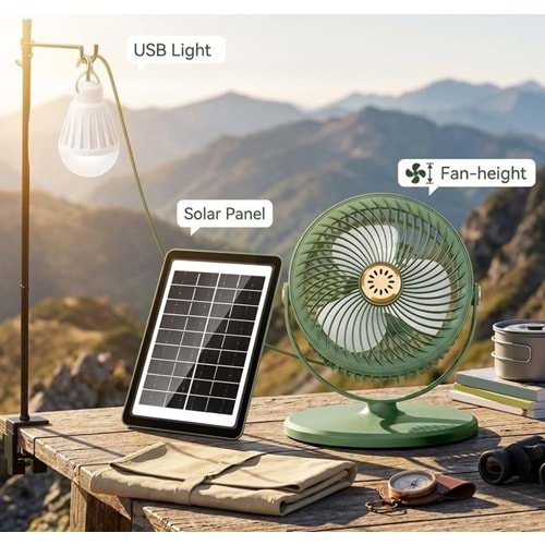 TORIMA F-48 GREEN SOLAR CAMP LIGHTING