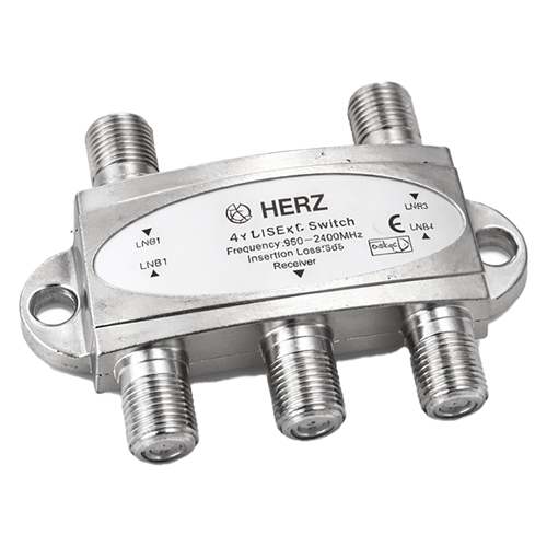 HERZ HR-1049 4X1 950-2400MHZ 3DB DISEQC SWITCH UYDU BIRLESTIRICI