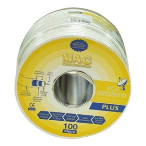 MAG RG6/U4 MAG PLUS TRISHIELD ANTEN KABLOSU 64 TEL (100 METRE)